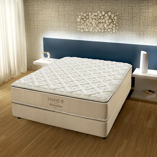 Cama Box e Colchão de Casal American Flex Prime cama box colchão casal american flex prime