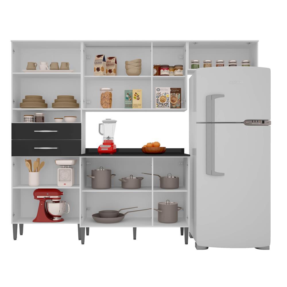 Cozinha Bartira Safira Plus Com 11 Portas E 2 Gavetas Cozinha Cozinha Bartira Safira Plus Com 11 Portas E 2 Gavetas Cozinha