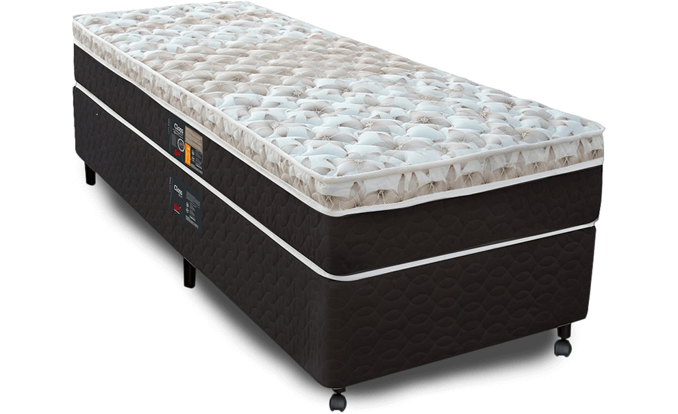 Cama Box Solteirão Castor Sleep Class Hibrido