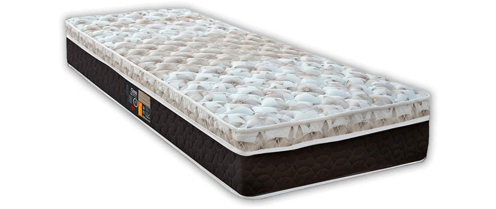 Cama Box Castor Sleep Class Hibrido molas revestimento