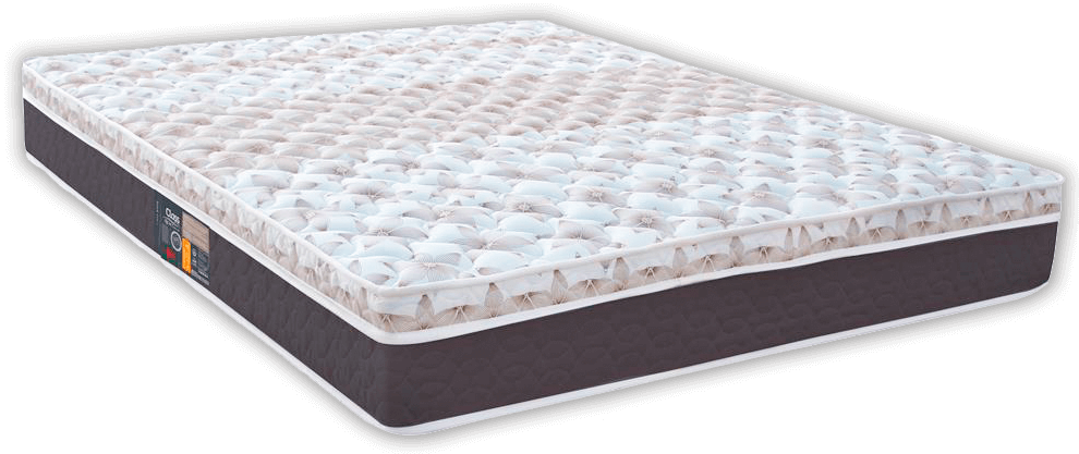 Colchão revestido com poliéster e tampo bordado Cama Box Sleep Class Hibrido Castor revestimento