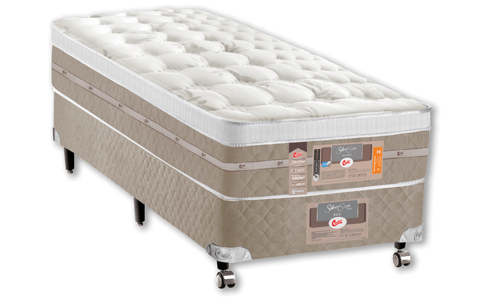 Cama Box Solteirão Castor Silver Star Air Cama Box Solteirão Castor Silver Star Air