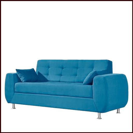 Assentos com percintas elásticas Sofá American Comfort Aruba Tecido Suede