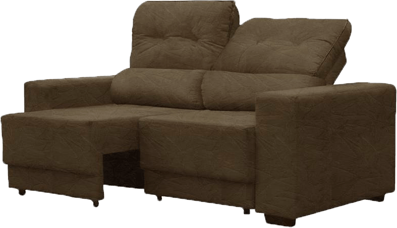Combina com qualquer decoração Sofá Phormatta Decor França Tecido Suede