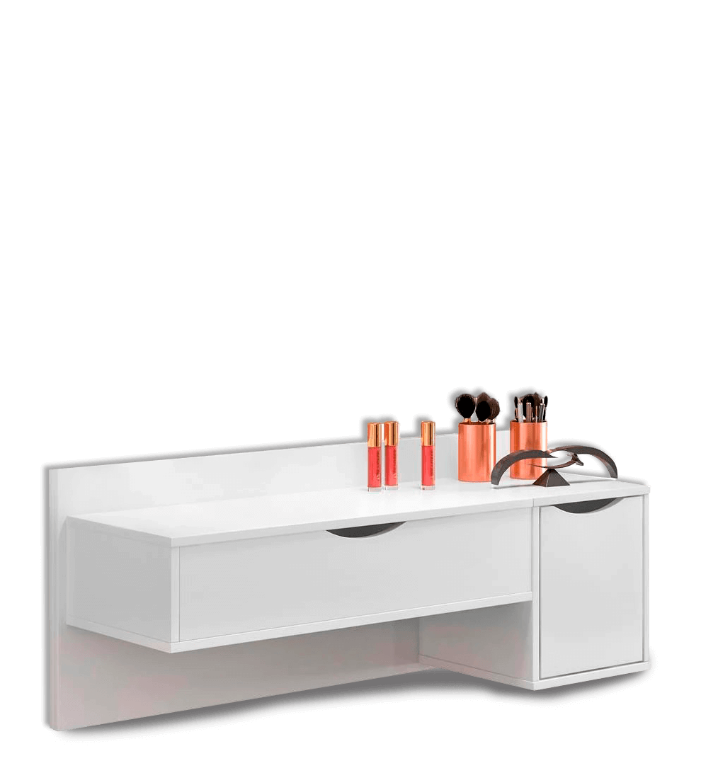 Portas basculante e de bater Penteadeira Albatroz Blush MDP