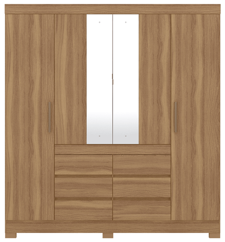 Medidas do espelho: 120cm x 24cm (LxA) Guarda-Roupa Demóbile Sintra espelho
