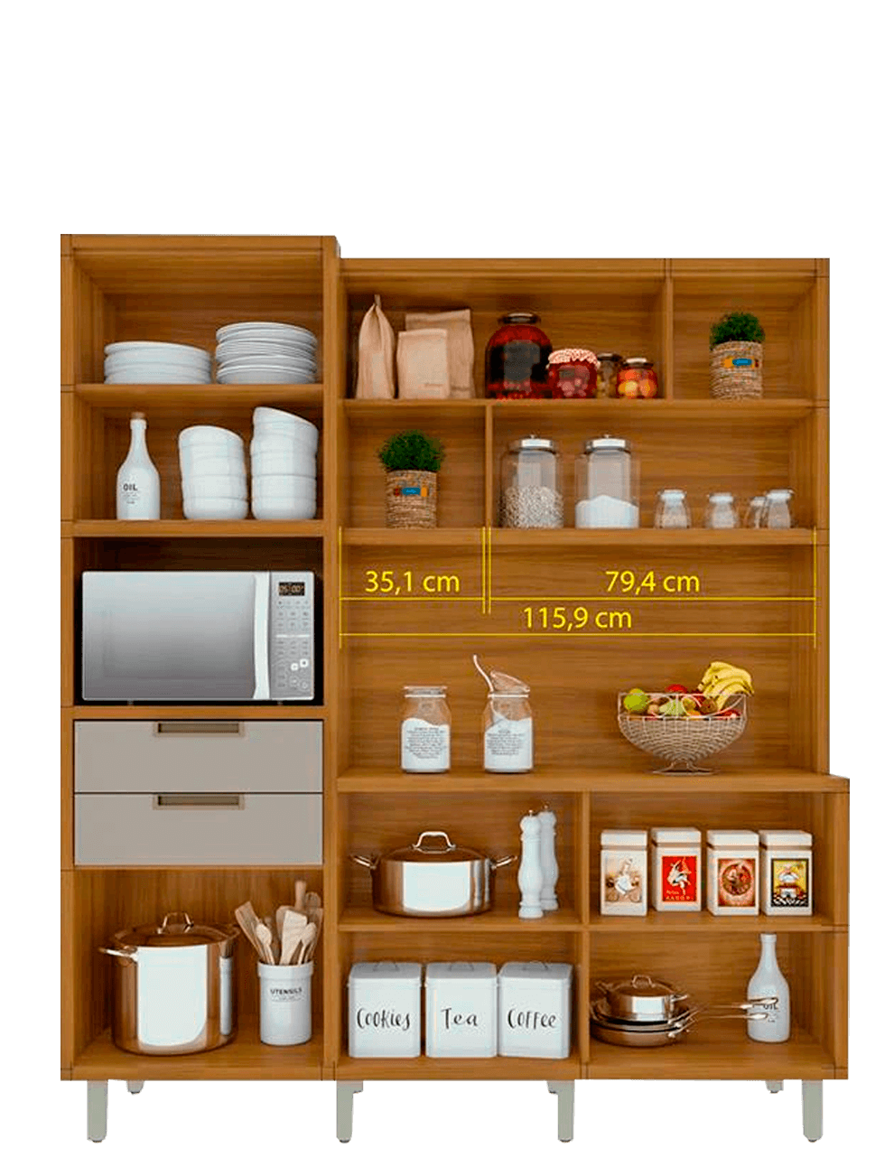 Cozinha Loft Nesher Imperatriz 6 Portas