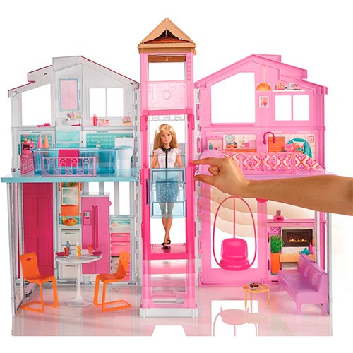 Super Casa Barbie Real Mattel Super Casa Barbie Real Mattel brinquedos brincadeira crianças