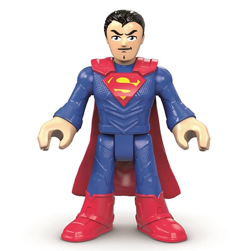 Com bonecos do Superman e Leex Luther conjunto mattel dc heroes super-homem leex luthor