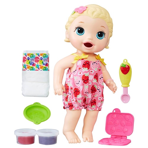 boneca hasbro baby alive lanchinhos divertidos