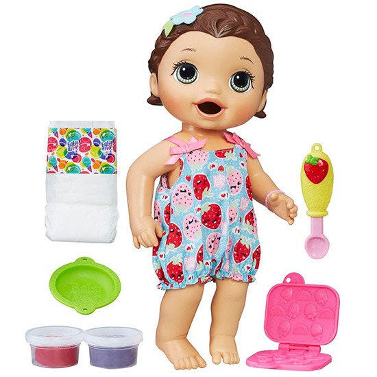 Boneca Hasbro Baby Alive Lanchinhos Divertidos