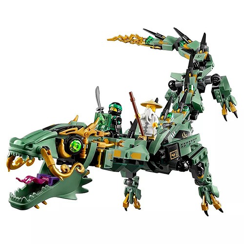lego ninjago dragão ninja verde
