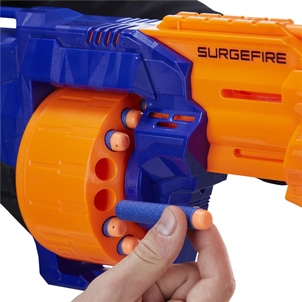Fácil de recarregar Lançador Hasbro Nerf Surgefire 15 Dardos
