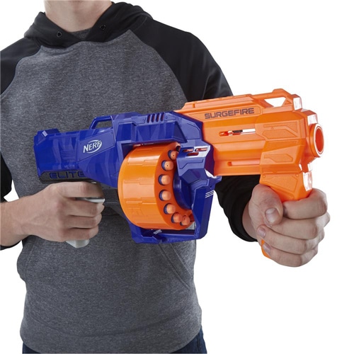 Capacidade para 15 dardos Lança Dardos Hasbro Nerf Surgefire