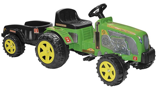 Trator Fazendeiro Biemme Brinquedos com Caçamba Verde Trator Fazendeiro Biemme Brinquedos