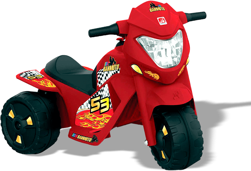 Moto Elétrica Bandeirante Banmoto G2 6V Vermelha
