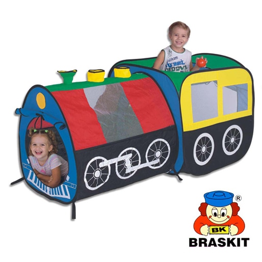 Toca Locomotiva Braskit e 100 bolinhas Toca Locomotiva Braskit 100 Bolinhas
