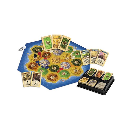 Jogo Colonizadores Catan Grow crianças brinquedos tabuleiro dados estratégia colonizar ilha reciocínio