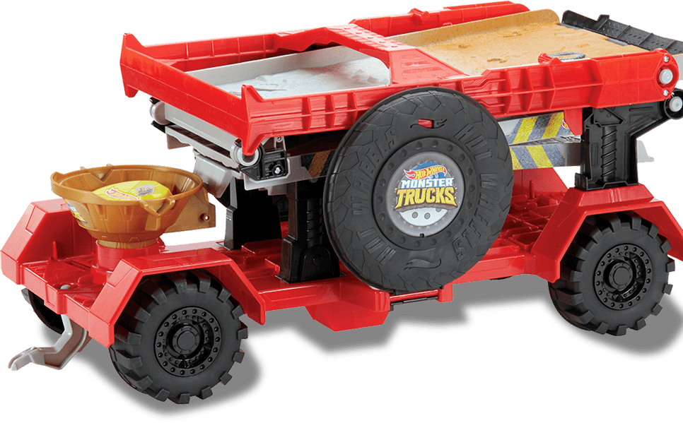 Pista com declive: velocidade pura Hot Wheels Mattel Reboque Radical pista