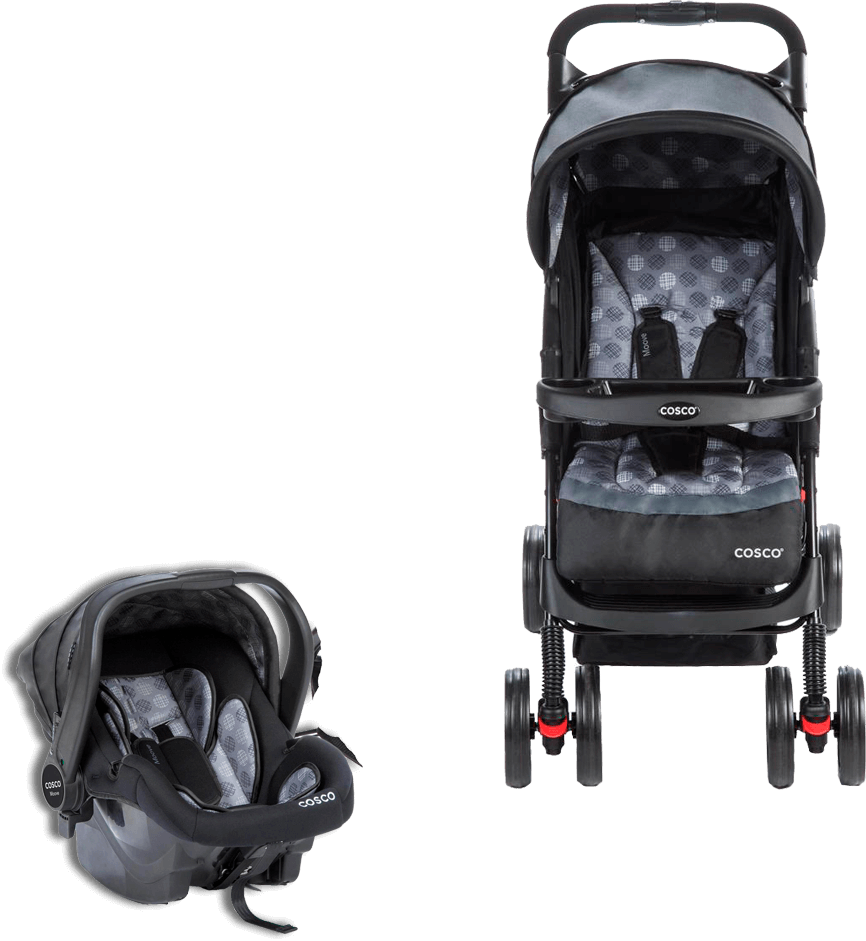 Aprovação do Inmetro Carrinho Bebê Cosco Travel System Moove TS encosto reclinável