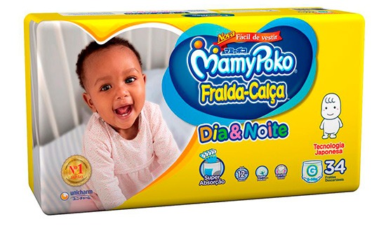 Conforto e qualidade Fralda Calça MamyPoko Dia Noite Tamanho G