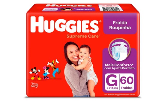 Fralda Huggies Supreme Care Roupinha G