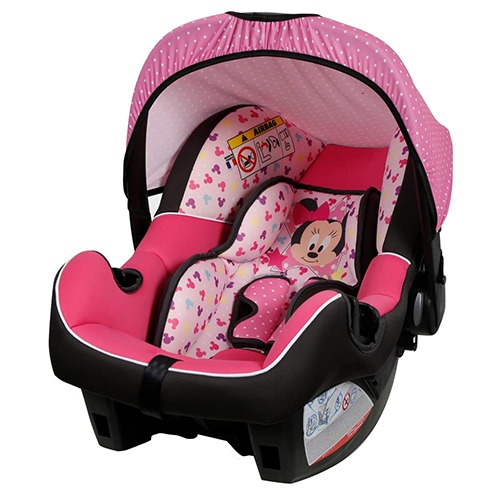 A cadeira Team Tex Disney é ideal para o transporte dos pequenos Cadeira Para Automóvel Team Tex Disney Beone Minnie