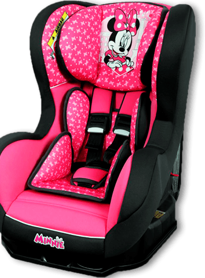 5 posições de regulagem Cadeira Auto Team Tex Minnie material polipropileno