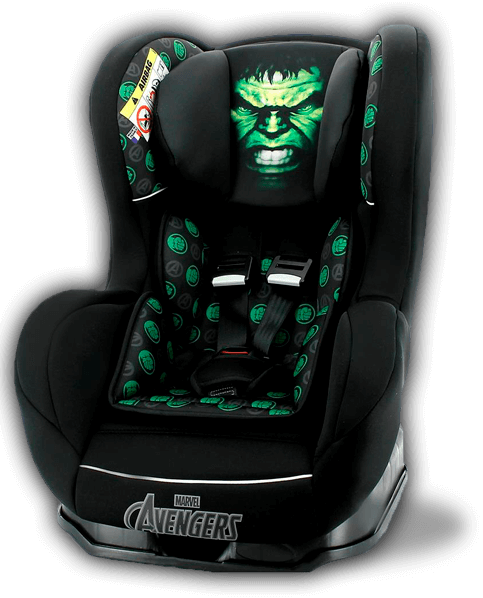 Cadeira Automóvel Team Tex Marvel Hulk polipropileno