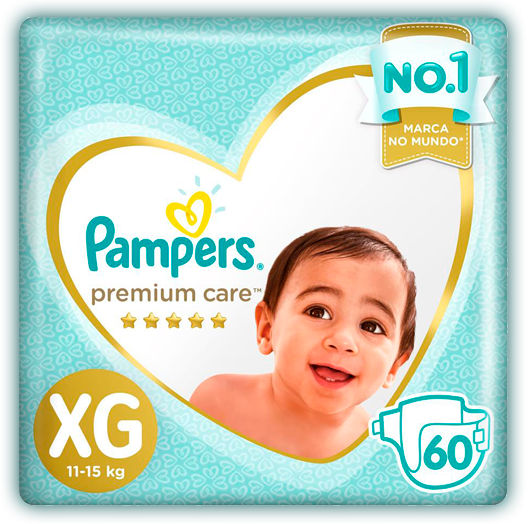 Fralda Pampers Premium Care XG 60 Unidades