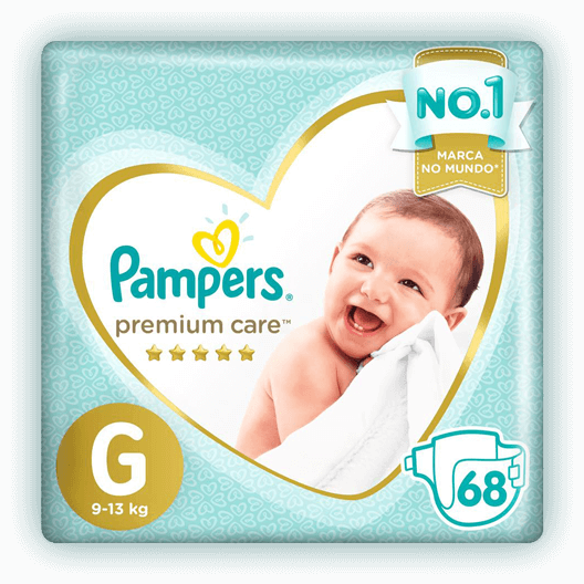 Fralda Pampers Premium Care G 68 Unidades