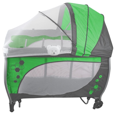 Berço Desmontável Baby Style Balanço Musical Verde