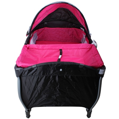 Berço Desmontável Baby Style Balanço Musical Rosa