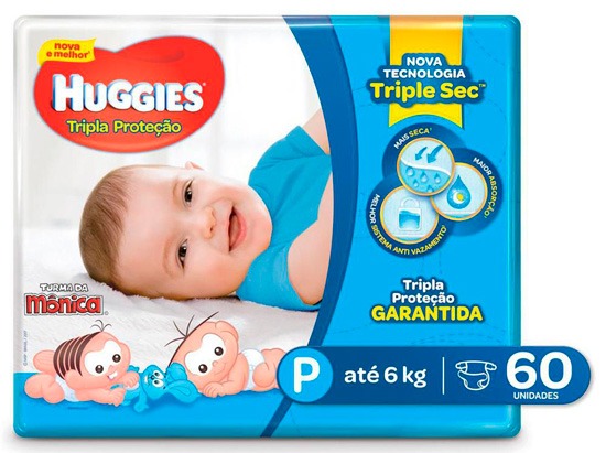 Fralda Huggies Turma da Mônica – Tripla Proteção fralda huggies turma mônica tripla proteção P