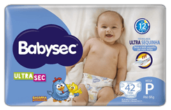 Fralda Babysec UltraSec Galinha Pintadinha tamanho P Fralda Babysec UltraSec Galinha Pintadinha tamanho P