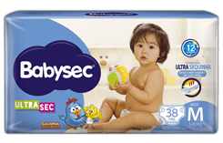 Fralda Babysec UltraSec Galinha Pintadinha tamanho M Fralda Babysec UltraSec Galinha Pintadinha tamanho M