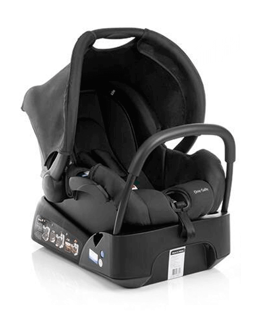 Cinto com 5 pontos e ajustes de altura Carrinho Safety 1st Travel System Mobi segurança