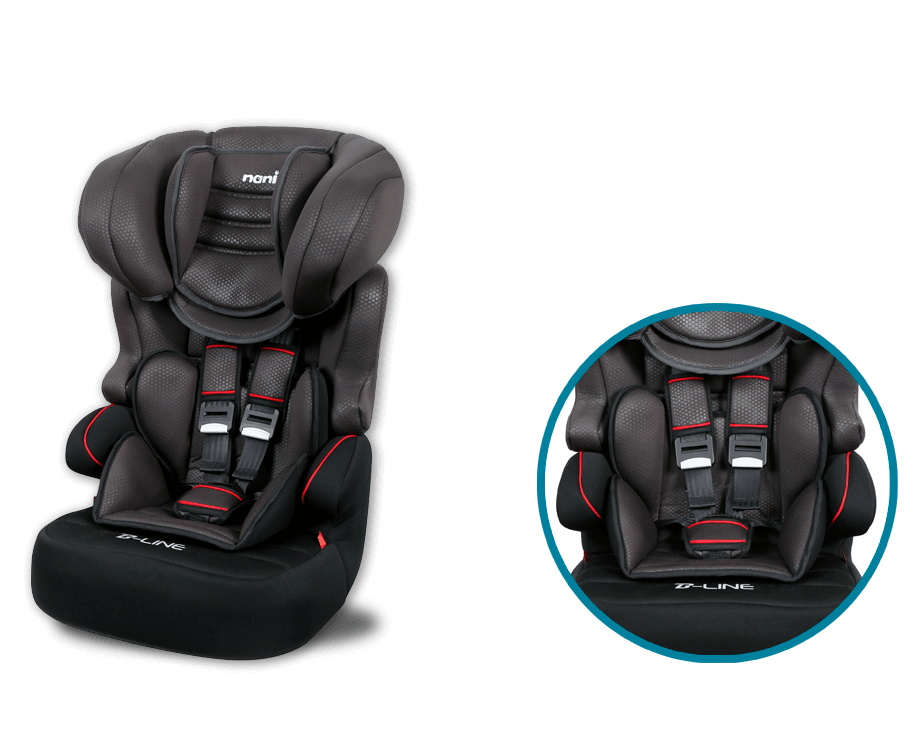 Conforto e segurança garantidos Cadeira Automóvel Nania Beline Luxe Noir Grupos 1 2 3