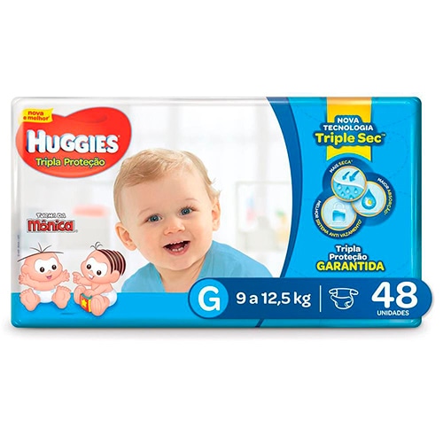 Fralda Huggies Fralda Huggies Tripla Mega G 48 Unidades