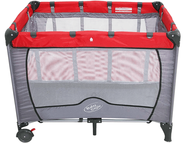 Berço Compacto Baby Style Vermelho Berço Compacto Baby Style Vermelho