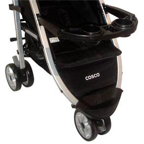 Rodas do carrinho de bebê Cosco Umbrella Deluxe SC900 Preto