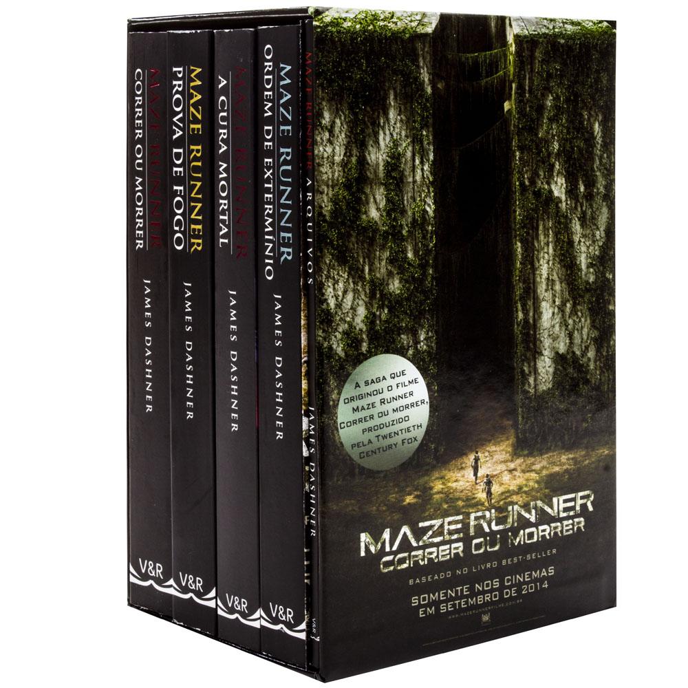 Livro Box Maze Runner 5 Volumes James Dashner Juvenil no