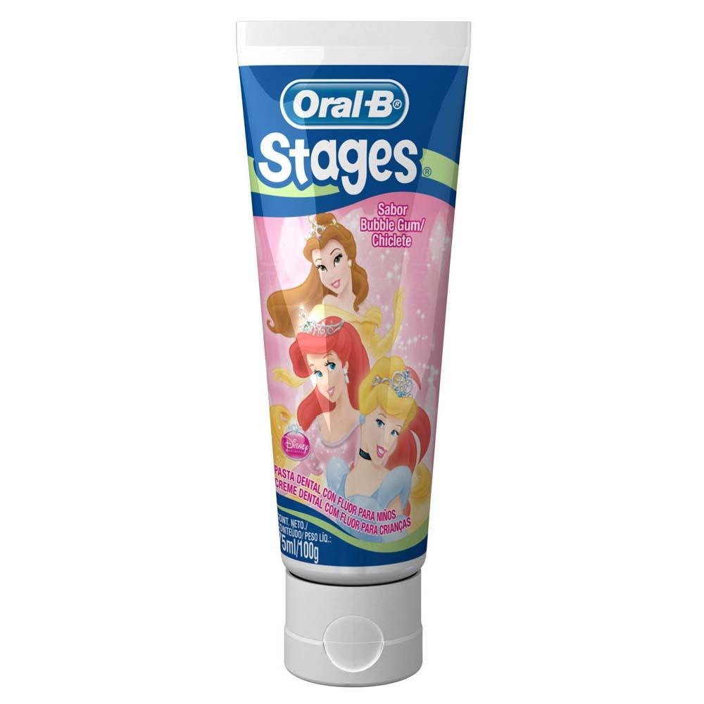 Pasta de Dente Infantil Oral-B Stages Princesas - 100g - Pasta de Dente