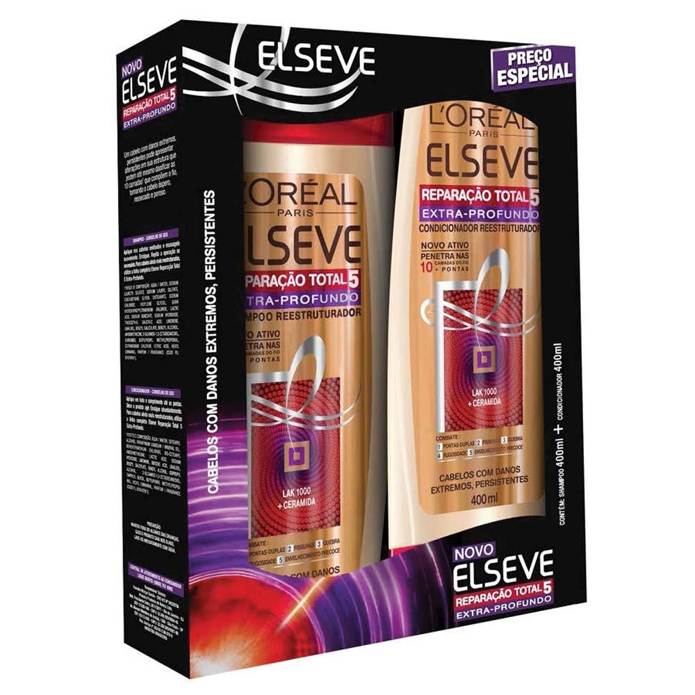 Kit Shampoo Elseve Reparação Total 5 ExtraProfundo 400ml