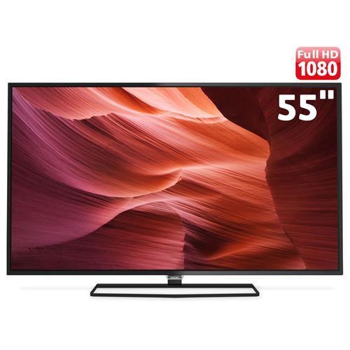 Menor preço em Smart TV LED 55" Full HD Philips 55PFG5100/78 com Perfect Motion Rate 120Hz, Pixel Plus HD, Wi-Fi, Entradas HDMI e Entrada USB