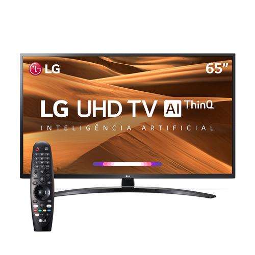 Menor preço em Smart TV LED 65" UHD 4K LG 65UM7470PSA ThinQ AI Inteligência Artificial com IoT, HDR Ativo, WebOS 4.5, DTS Virtual X, Controle Smart Magic e Bluetooth