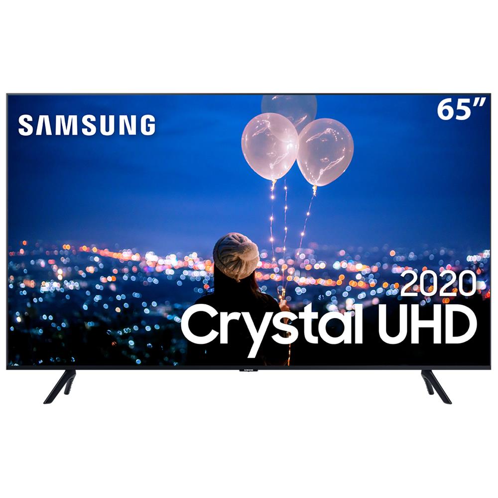 Smart TV LED 65" UHD 4K Samsung 65TU8000 Crystal UHD, Borda Ultrafina, Design com Cabos Escondidos, Modo Ambiente Foto, Controle Remoto Único - 2020