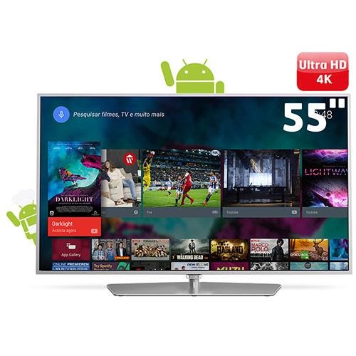 Smart TV LED 55" Ultra HD 4K Philips 55PUG6700/78 com Android, Dual Core, Pixel Plus Ultra HD, Wi-Fi, 3 Entradas HDMI e 3 USB Menor preço em Smart TV LED 55" Ultra HD 4K Philips 55PUG6700/78 com Android, Dual Core, Pixel Plus Ultra HD, Wi-Fi, 3 Entradas HDMI e 3 USB