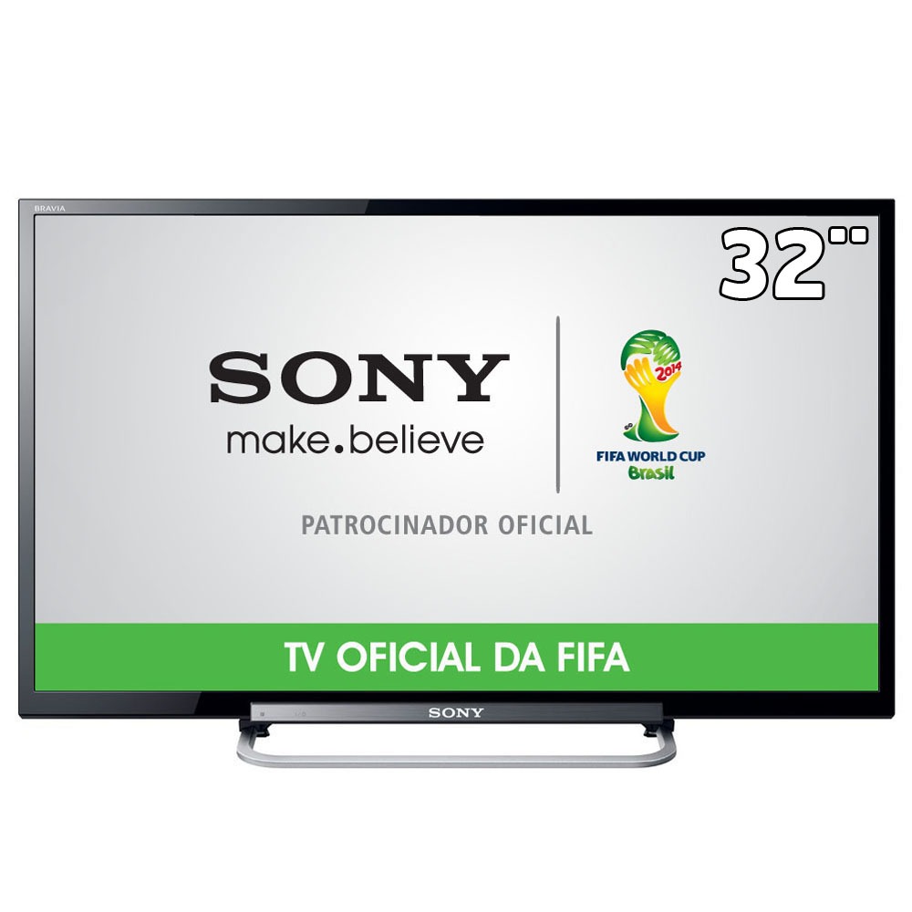 TV LED 32” HD Sony KDL32R434A com Motionflow 120Hz, Rádio